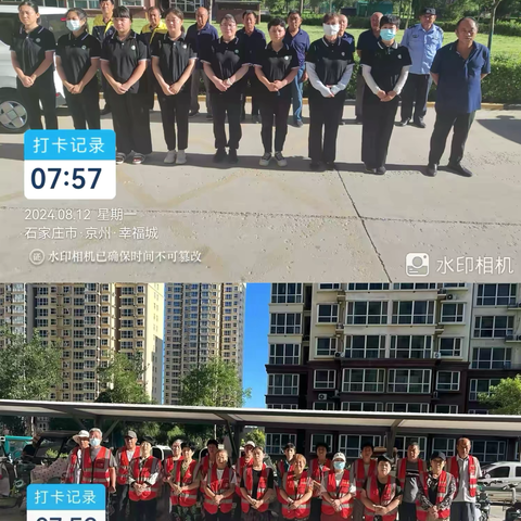 幸福城物业8月12日-8月25日工作简报