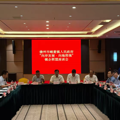 峨蔓镇召开"向岸发展·向海图强"镇企联盟座谈会 政企携手擘画乡村振兴新蓝图