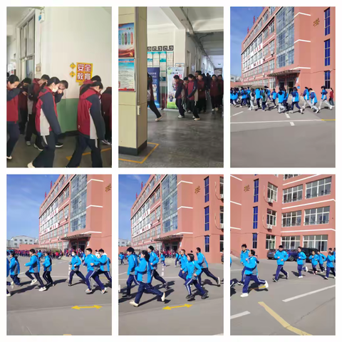 筑牢安全防线 护航平安校园——胶州市北关中学开展春季消防逃生疏散应急演练活动