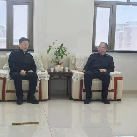 高寒拜访中新建电力集团、天富集团党委书记、董事长刘伟