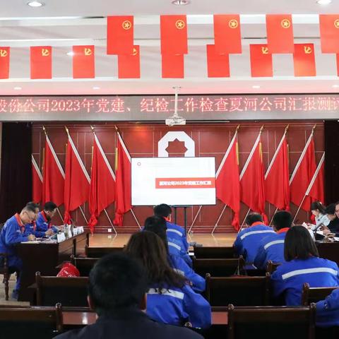 夏河公司接受股份公司2023年度党建、纪检工作检查
