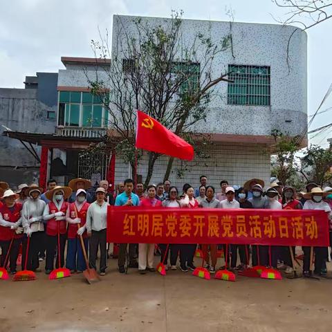 风雨同舟，党员先行——红明居党委与海垦集团携手开展灾后重建工作 党员活动日