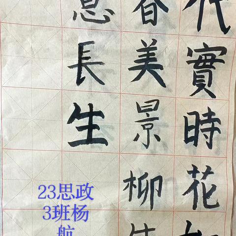 第5小组书法对联