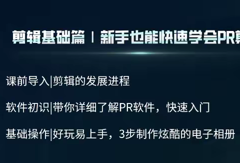 秋叶视频剪辑训练营 第一课 软件基础