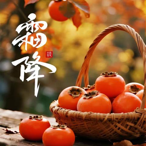 霜降 ——二十四节气之霜降节日教育