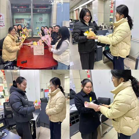 情暖三八 花香相伴——太湖支行开展三八妇女节插花暨客户关怀活动