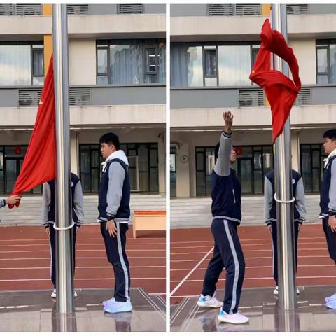 “好习惯 益终生”邹城市第十中学九年级升旗仪式（第十二周）