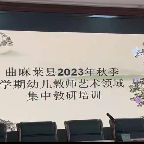 曲麻莱县2023年幼儿教师艺术领域集中教研培训