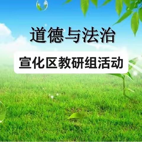 道法润心田，一起共成长 宣化区道德与法治中心教研组活动