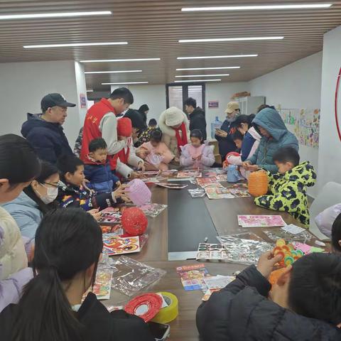 【童享精彩冬日】锦绣天地西社区开展元宵节花灯DIY和包元宵活动
