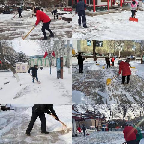 扫雪除冰齐上阵 保障安全畅通行 ——宁园管理所开展扫雪除冰活动