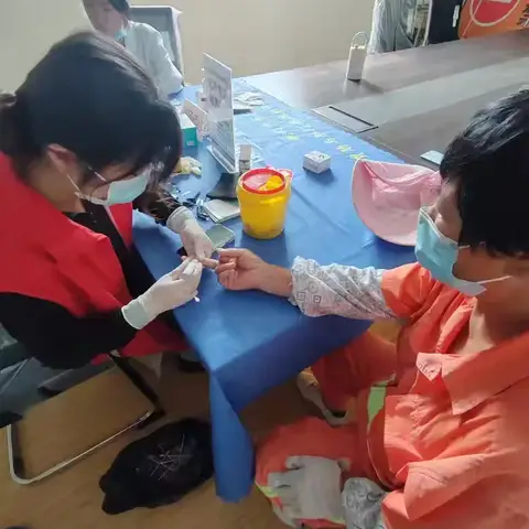 王舍人街道社区社会组织联合会联合沙一村开展老年人健康查体活动