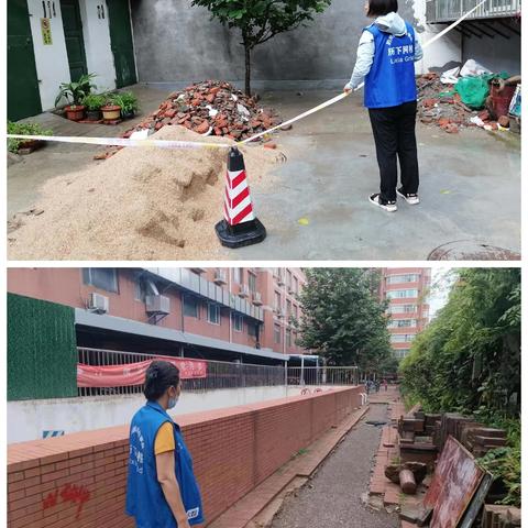 【文化西路社区】雨后第一线：网格员严守辖区工地，确保施工安全无死角