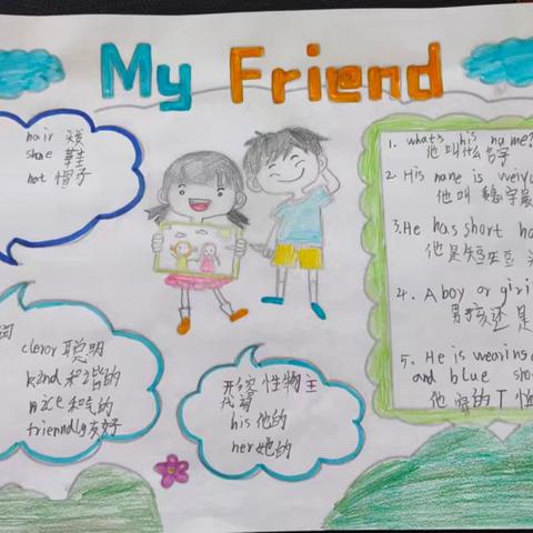 以画为语，遇见最美的friend ——祁城小学