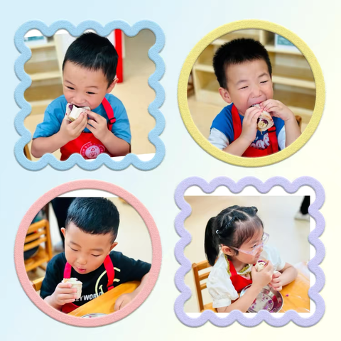 【与“食”俱进、“育”教于乐】——红宝石班小小厨房：《紫薯香蕉卷》