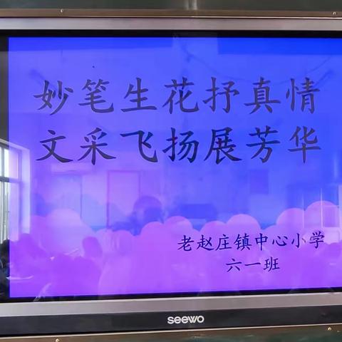 妙笔生花抒真情 文采飞扬展芳华—老赵庄镇中心小学作文训练