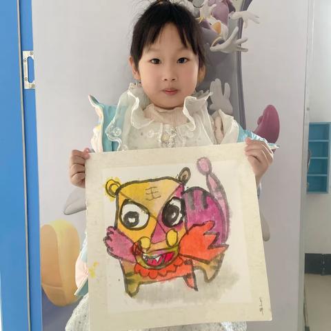 建设幼儿园大班美术作品