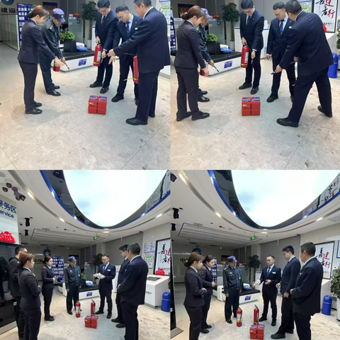 昌吉分行中山路支行12月开展防火安全演练