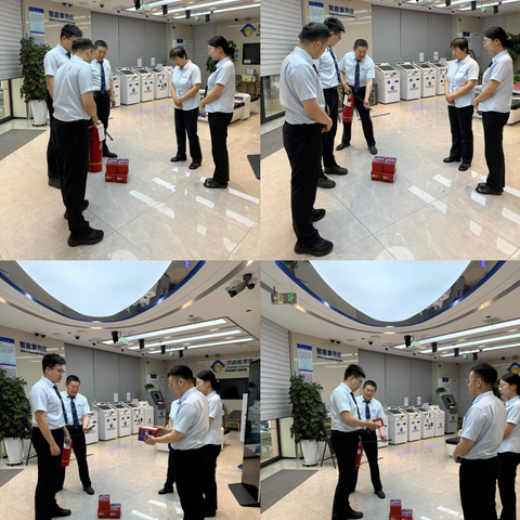 昌吉中山路支行5月开展防火演练