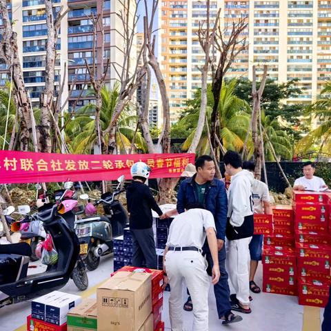 温暖迎新春，福至千万家——三亚市吉阳区东岸村联合社为二轮承包人员发放春节“暖心”福利