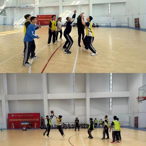 【燃动青春・逐梦篮筐】—东营市实验中学辽河路校区2023级3V3班级篮球赛