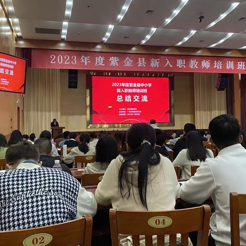 2023年度紫金县中小学新入职教师培训总结交流大会