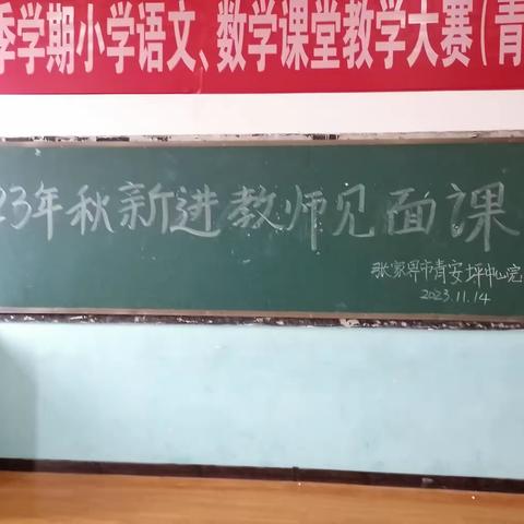 “精彩课堂，共同成长”——青安坪中心完小2023秋季新进教师见面课活动