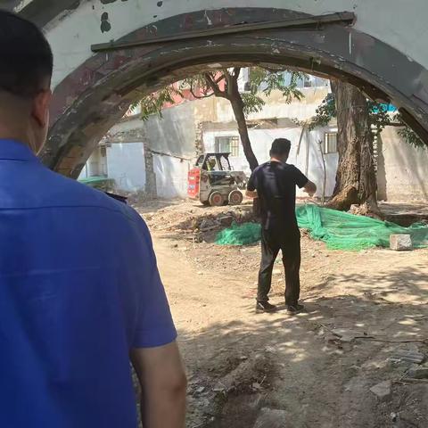 贡院城管站对辖区施工管理严格把控