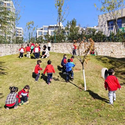 岚山区实验幼儿园小二班萌娃花溪谷滑草坡小记