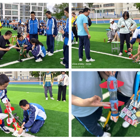 一飞冲天水火箭，逐梦苍穹向未来——固原三中举办科普实验“水火箭”发射比赛