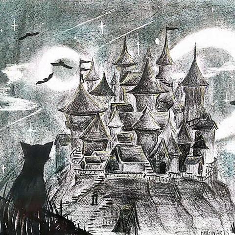 北顺小学六年级下册美术课堂作业：绘画形式的 寻找美的踪迹和记录色彩