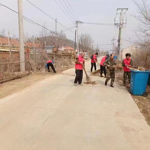 山门镇靠道村3月份主题党日活动