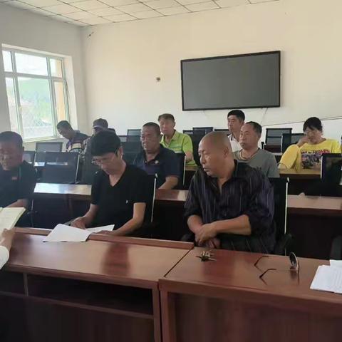 山门镇靠山村6月份主题党日活动