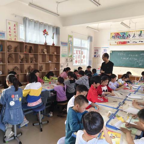 淅川县毛堂乡大庙小学周三社团活动掠影