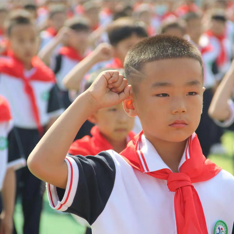 银丰少年勇逐梦 童心向党做栋梁 --- 2024学年度银丰小学一年级新队员入队仪式侧记