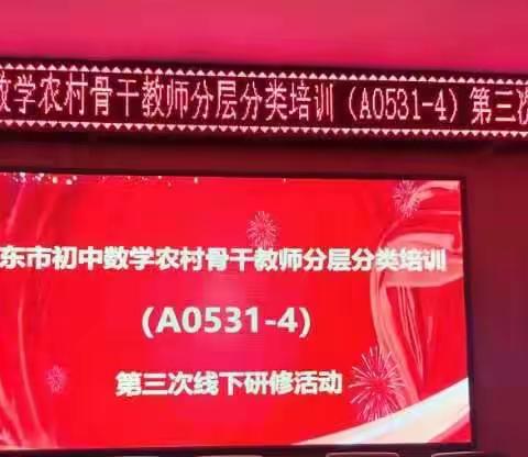 邵东市“国培计划（2023）”初中数学工作坊1坊举行第三次线下研修活动