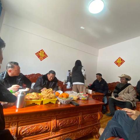 温波寺管会主任洛绒泽登一行到温波镇专项督查指导控辍保学工作