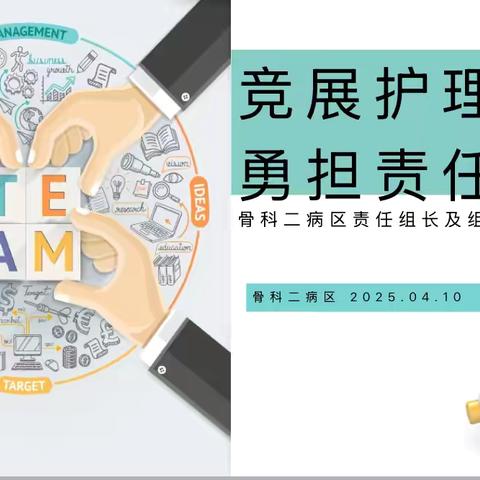 “竞展护理风采，勇担责任使命”—骨科二病区责任组长及责任护士竞聘
