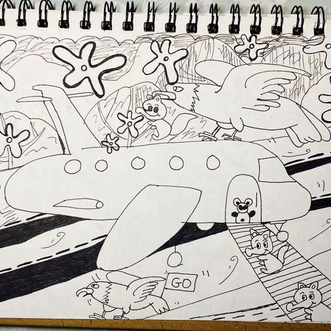 湖南民族职业学院学前教育 幼教专业美术技能 （简笔画艺术） 23级02班28号 任课教师：张琼辉  ——别让世俗埋没了艺术的浪漫🎨