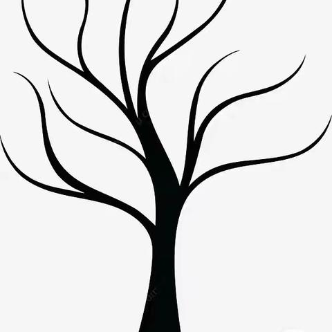 创意拓印画—— 秋天的树