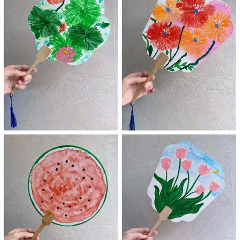 “期”待美好 “扇”绘童心——大营园区幼儿园中班“绘扇”制作体验活动