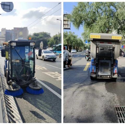 “扫”净赛道，护航奔跑！小机扫队全力护航济南马拉松