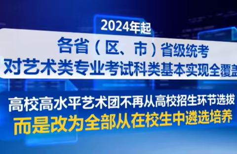 2024艺考：音乐舞蹈美术校考文化课成绩录取提高至本科批次线；这些专业高校部分专业保留校考