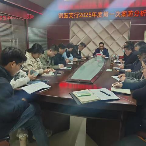 铜鼓支行召开 2025 年度第一次案防分析会，筑牢风险防控屏障