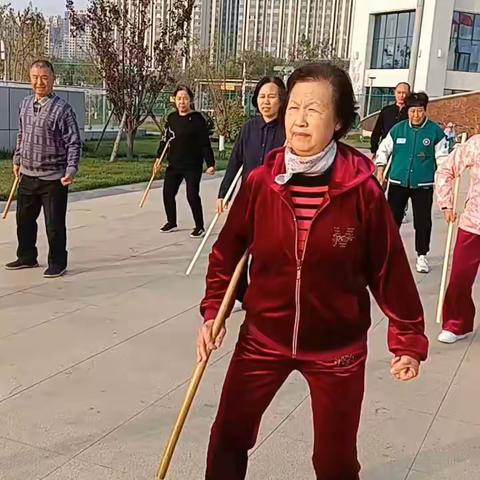 走进清徐贯中太极站"太极鞭杆"培训活动