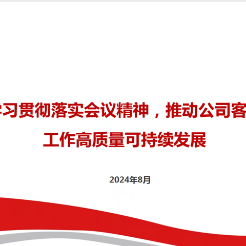 无棣分公司党支部组织召开“深入学习贯彻落实会议精神，推动公司客户服务工作高质量可持续发展”主题党日活动