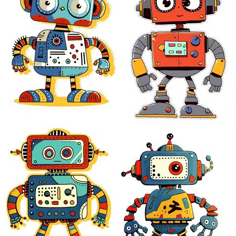 大班美育提高班第十三课——《机器人》