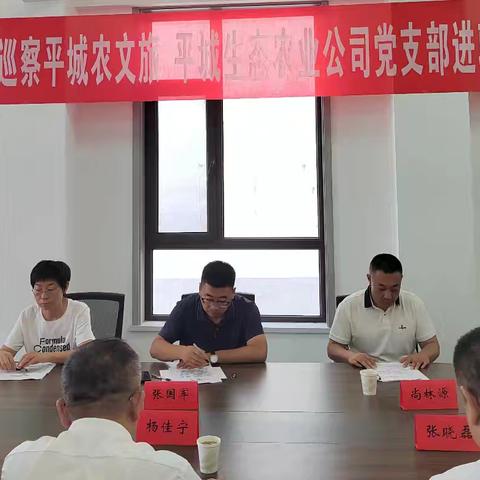 平城区委第三巡察组巡察区农文旅、生态农业公司党支部进驻工作安排动员会召开