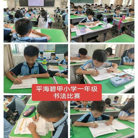 平海碧甲小学硬笔书法比赛圆满落幕