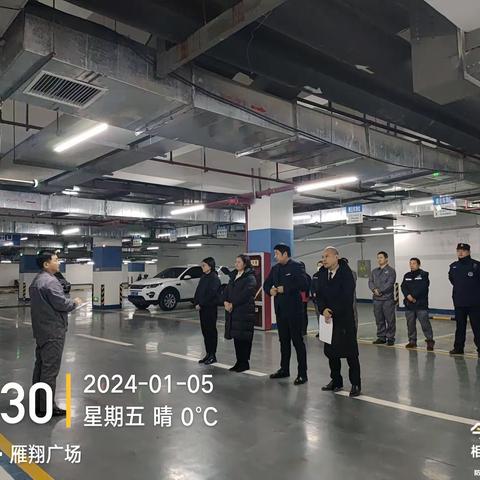 【文商物业雁翔广场项目部晨会】星级服务 用XIN服务2024-1-5